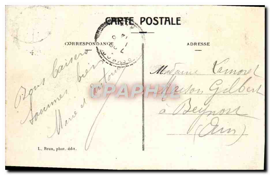 CPA Aix les Bains Vue Generale — Verso