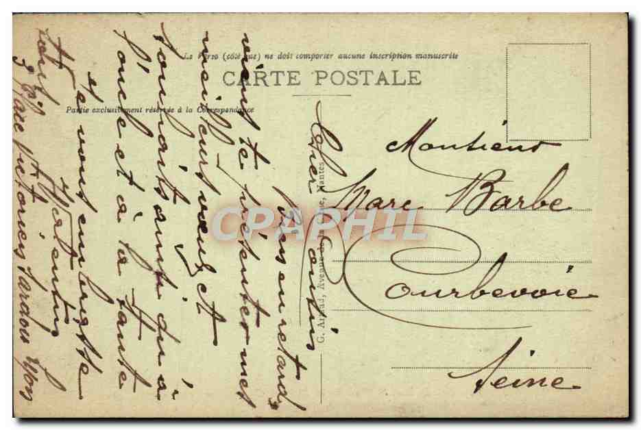CPA Lyon Le Pont St Clair Sur le Rhone et Coleau de la Croix — Verso