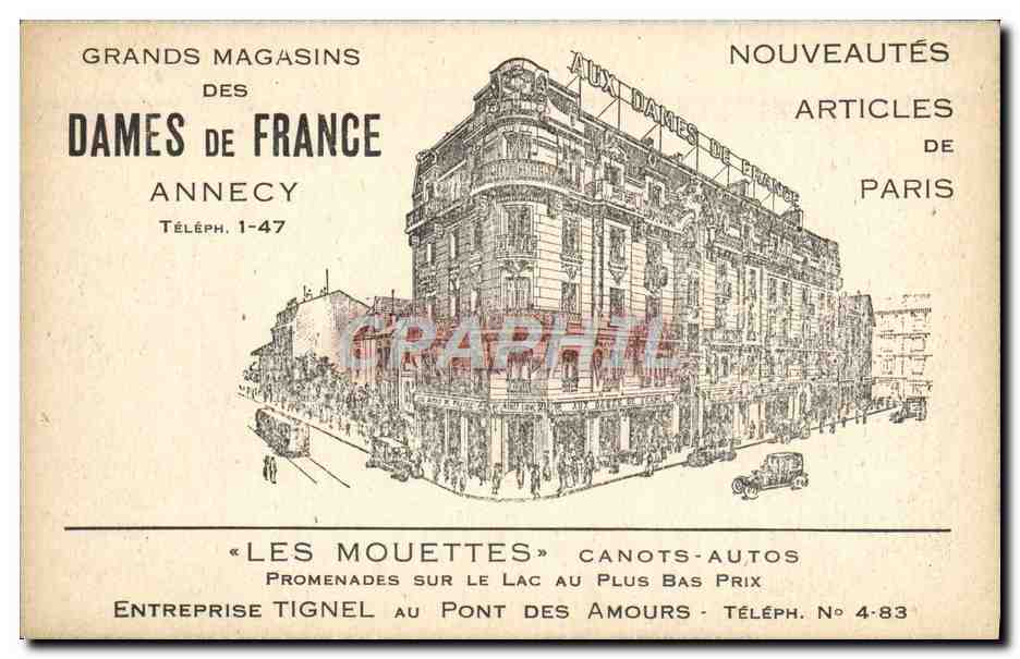 Lac d'Annecy — Carte postale illustrée avec relief et noms de lieux — Éditeur : Sur les Bois, n° 315 — Verso
