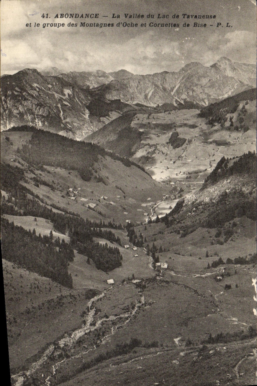 Abondance — Vallée du Lac de Tavaneuse et groupe des Montagnes d'Oche et Cornettes de Bise — P.L.