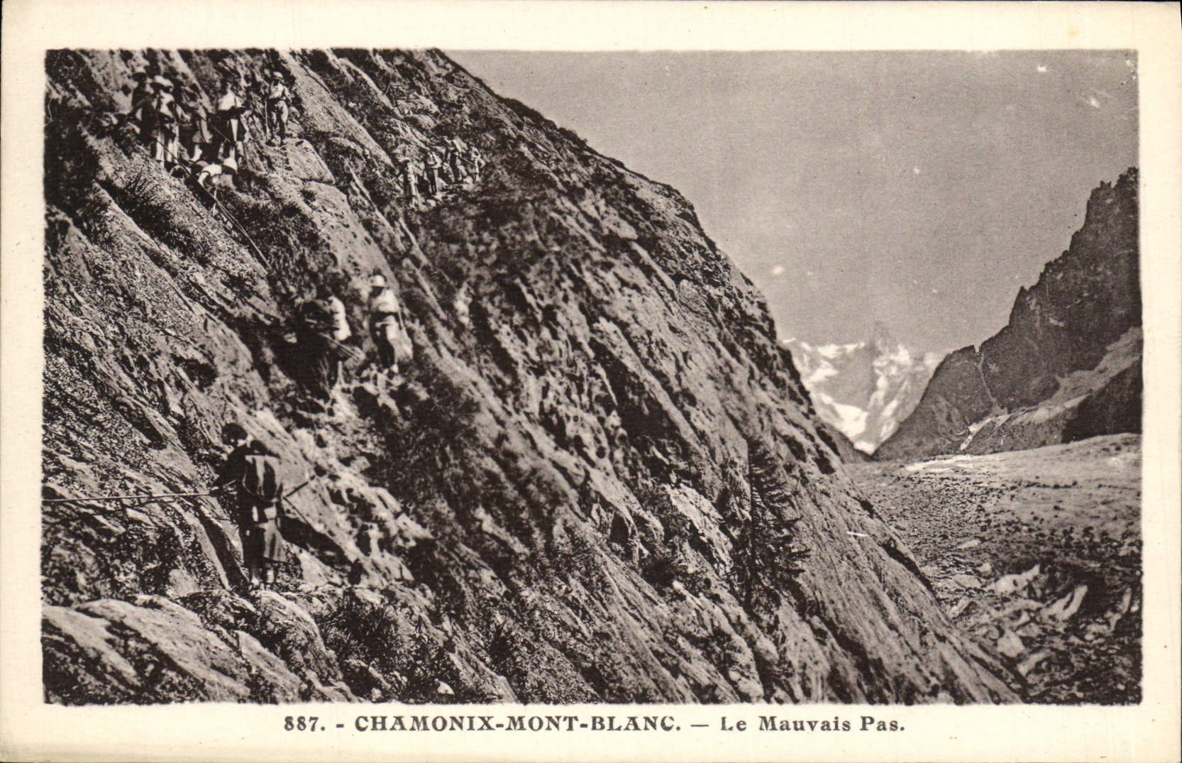 CPA Chamonix Mont Blanc Le Mauvais Pas Alpinisme