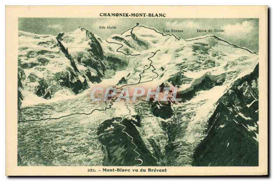 CPA Chamonix Mont Blanc Vu du Brevent