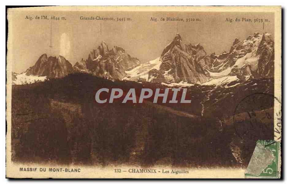 CPA Chamonix Les Aiguilles