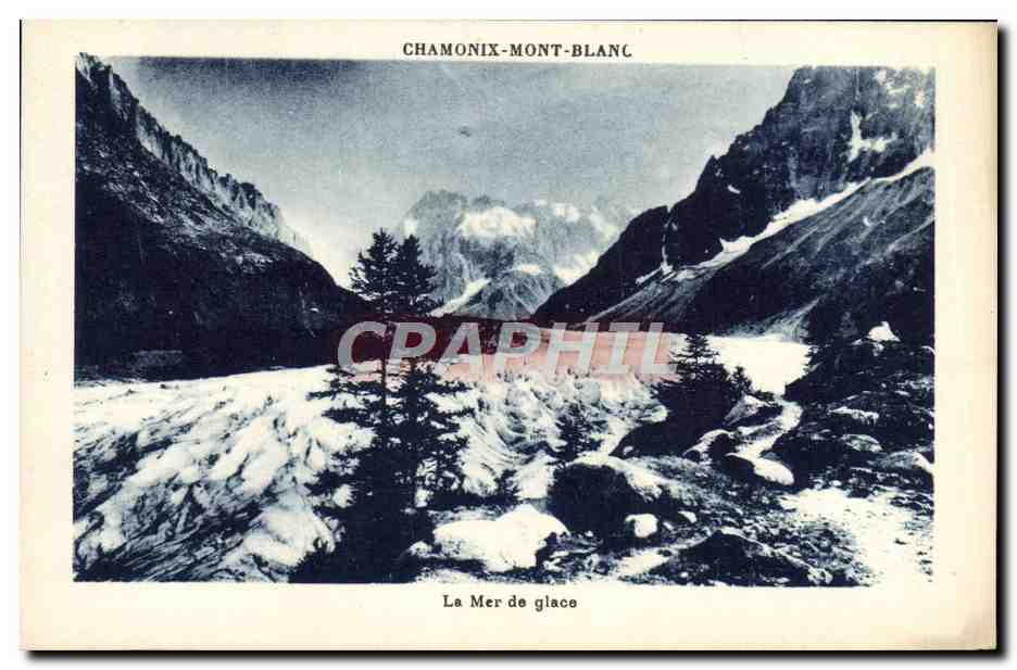 CPA Chamonix Mont Blanc La mer de glace