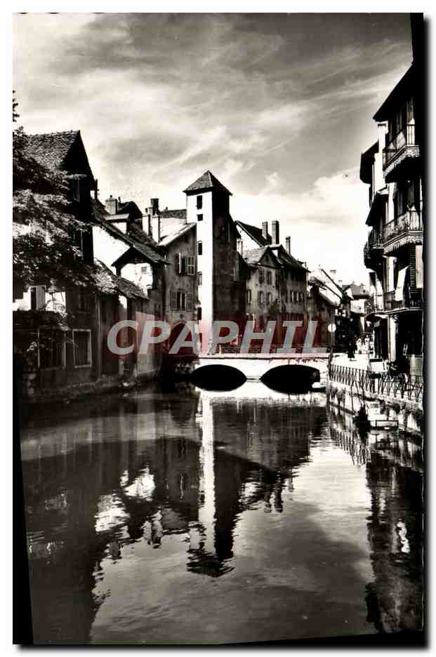 Annecy — Alte Viertel. Der Canal du Thiou und der Pont Morons — Editions G. MOUCHET Annecy