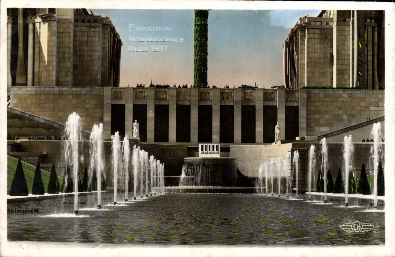 Exposition Internationale Paris 1937 — Les Bassins et Fontaines du Trocadéro — H. Chipault, Boulogne-sur-Seine