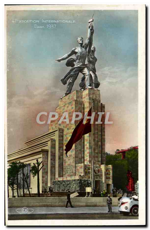 CPA Exposition Internationale Paris 1937 Pavillon de l'URSS Russie Russia