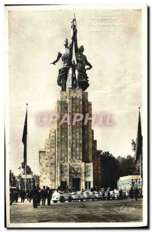 CPA Paris Exposition internationale 1937 Train