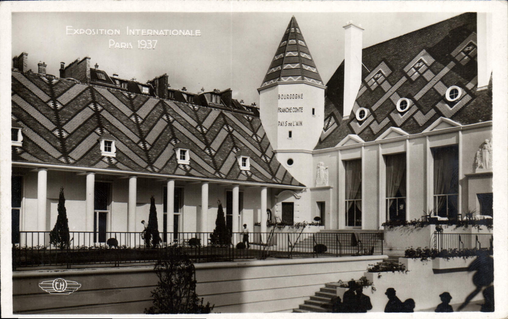 CPA Paris Exposition internationale 1937 Pavillon de Bourgogne Franche Comte 