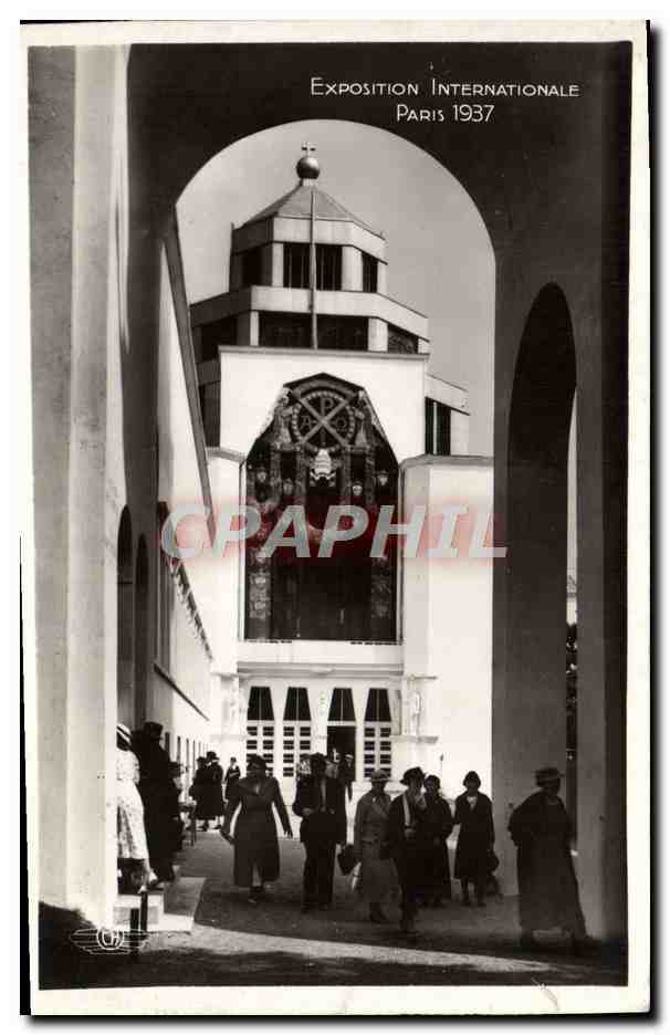CPA Paris Exposition Internationale 1937 Pavillon catholique pontifical