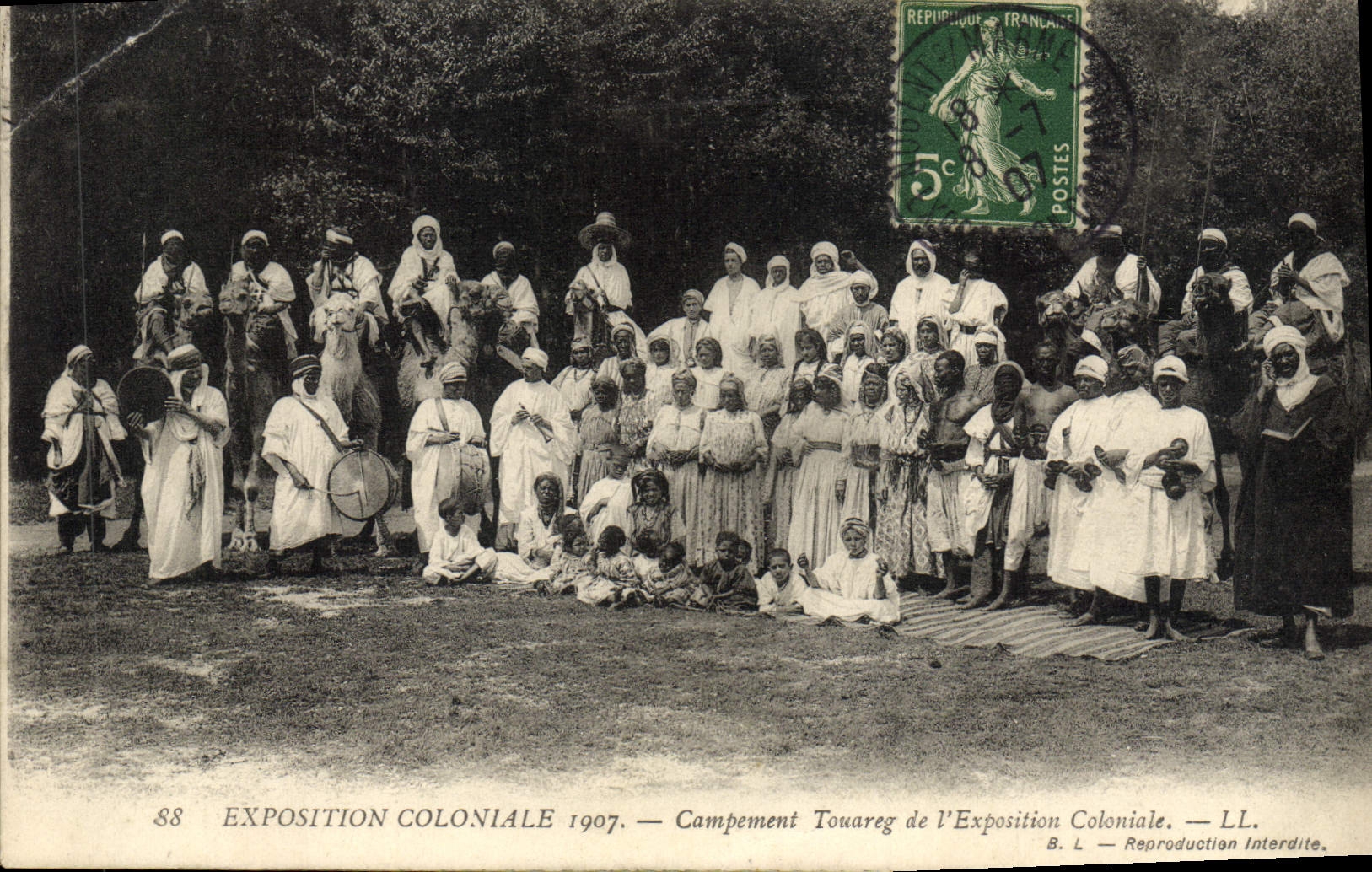 CPA Paris Exposition Coloniale 1907 Campement Touareg de l'exposition coloniale 