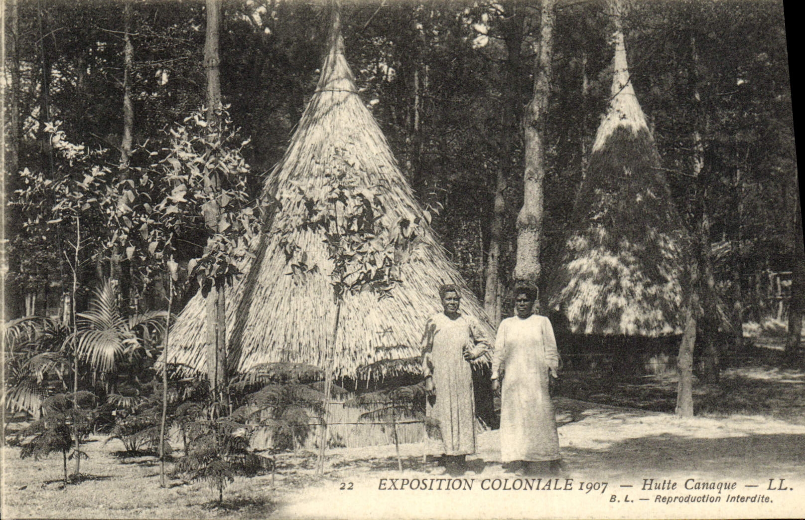 CPA Paris Exposition Coloniale 1907 Hutte canaque Nouvelle CAledonie 