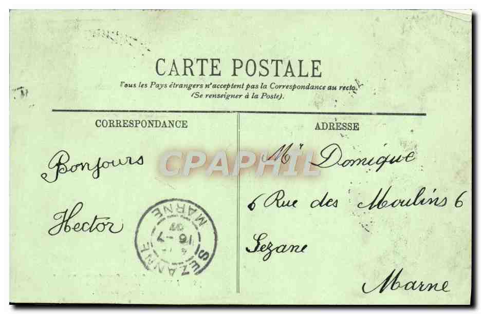 CPA Paris Exposition Coloniale 1907 Caravane touareg Chameaux  — Rückseite