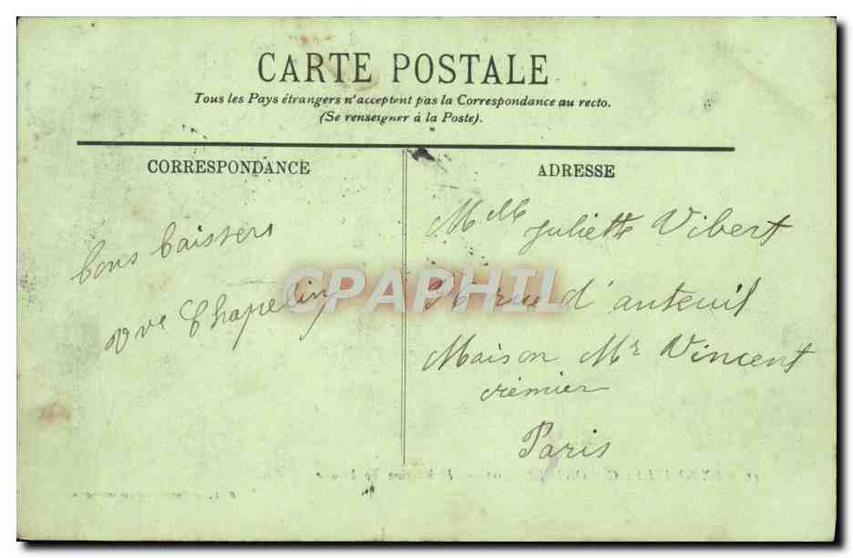 CPA Paris Exposition Coloniale 1907 Habitation tonkinoise  — Rückseite