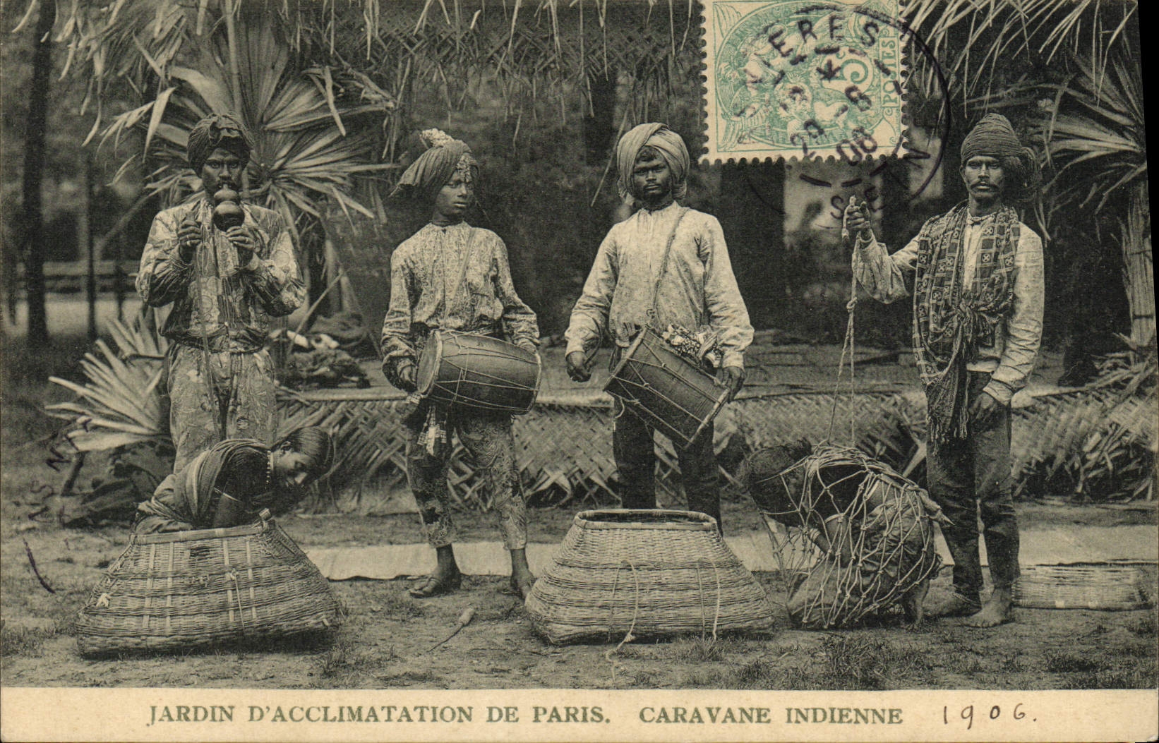 Jardin d'Acclimatation in Paris — indische Karawanen — um 1906 veröffentlicht