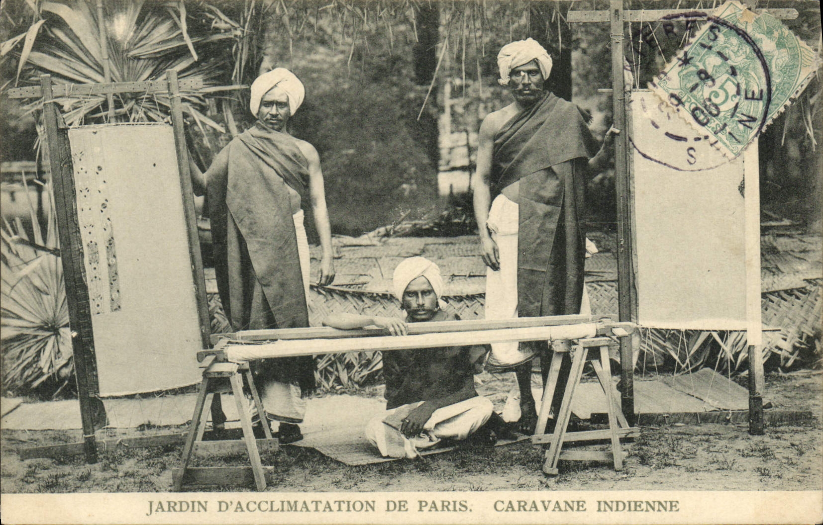 CPA Paris Jardin D'Acclimatation Caravane Indienne 
