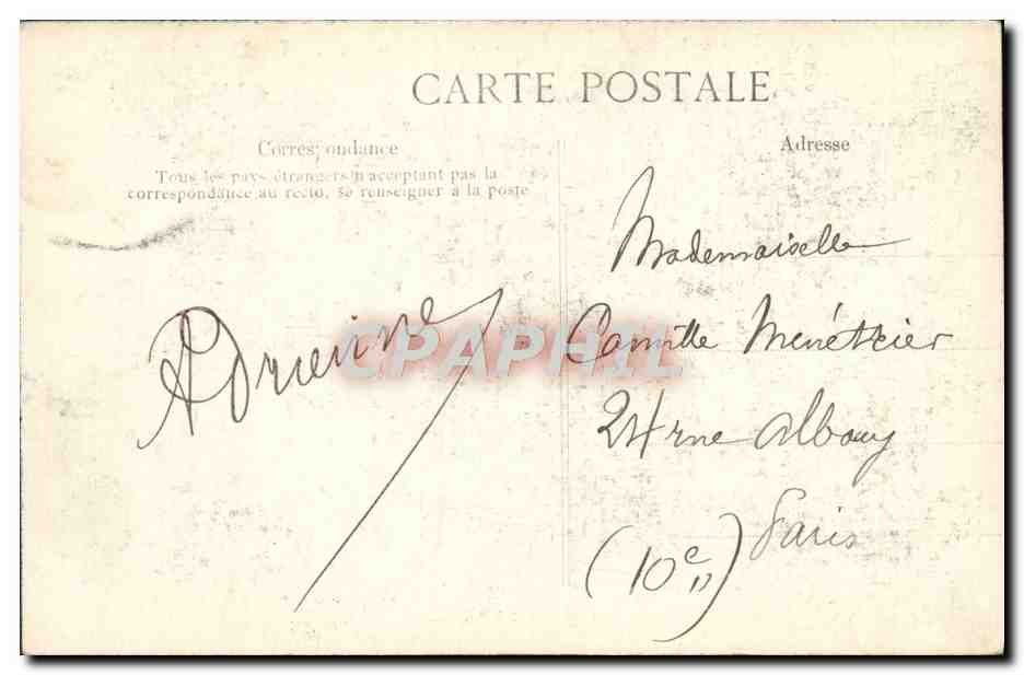 Paris - Jardin des Plantes - Crue de la Seine - L'Ours blanc conte ses peines — E.D. — Verso