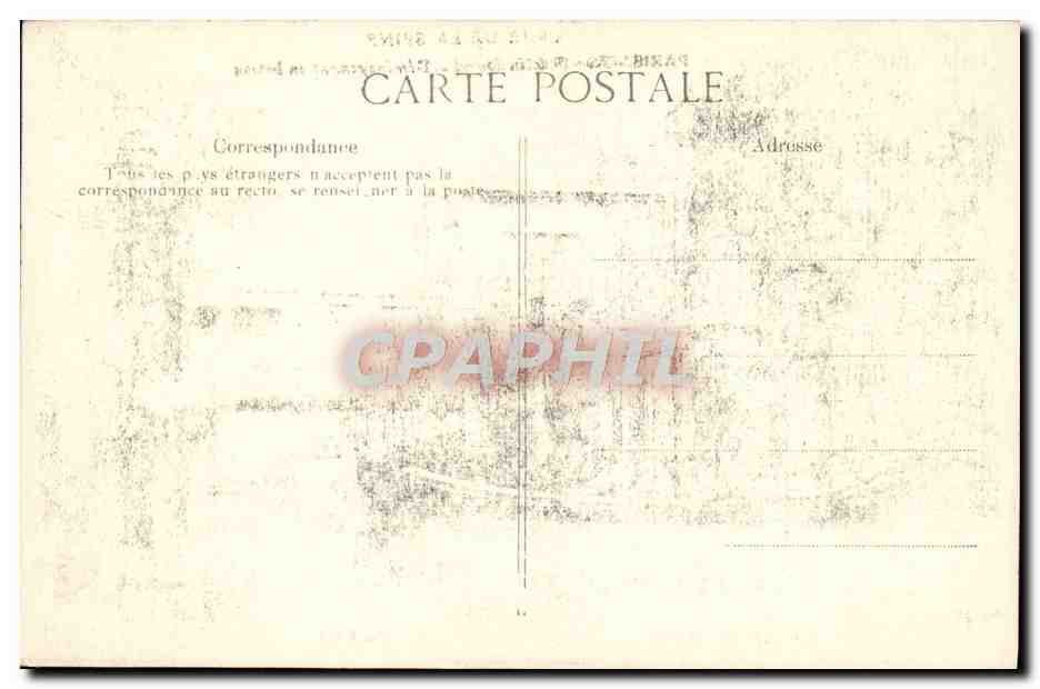 CPA Paris Jardin des Plantes Crue De La Seine Les ours blancs — Rückseite
