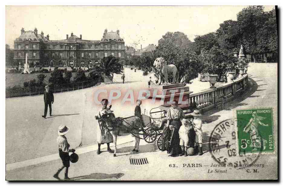 Paris — Jardin du Luxembourg — Le Sénat — C.M. n°63