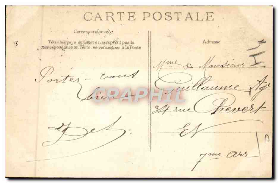 CPA Paris Crue De La Seine Boulevard St Germain  — Rückseite