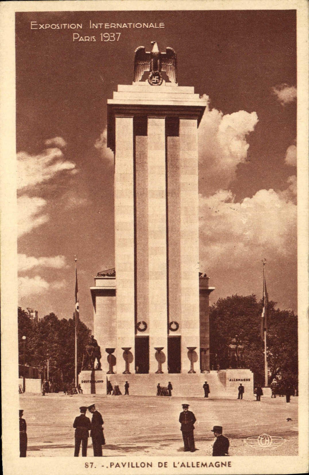Pavillon de l'Allemagne — Exposition Internationale Paris 1937 — éditeur CH n°87