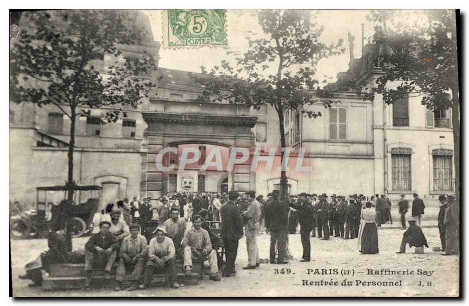 CPA Paris Raffinerie Say Rentree du personnel TOP