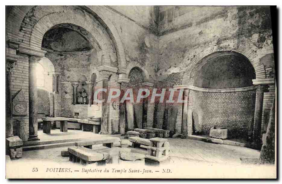 Poitiers — Baptistère du Temple Saint-Jean — N.D.