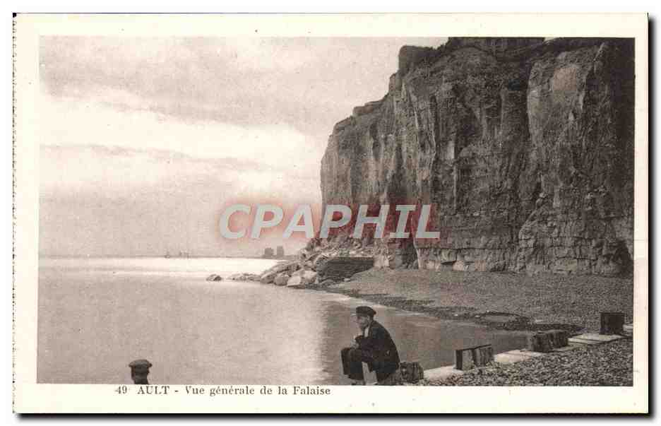 CPA Ault Vue Generale de la Falaise