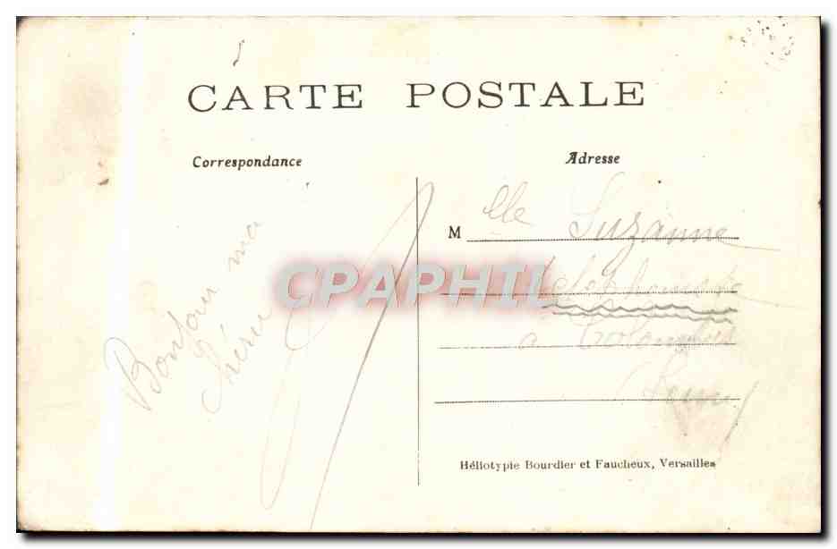 CPA Chateau de Chantilly Facade Ouest — Verso