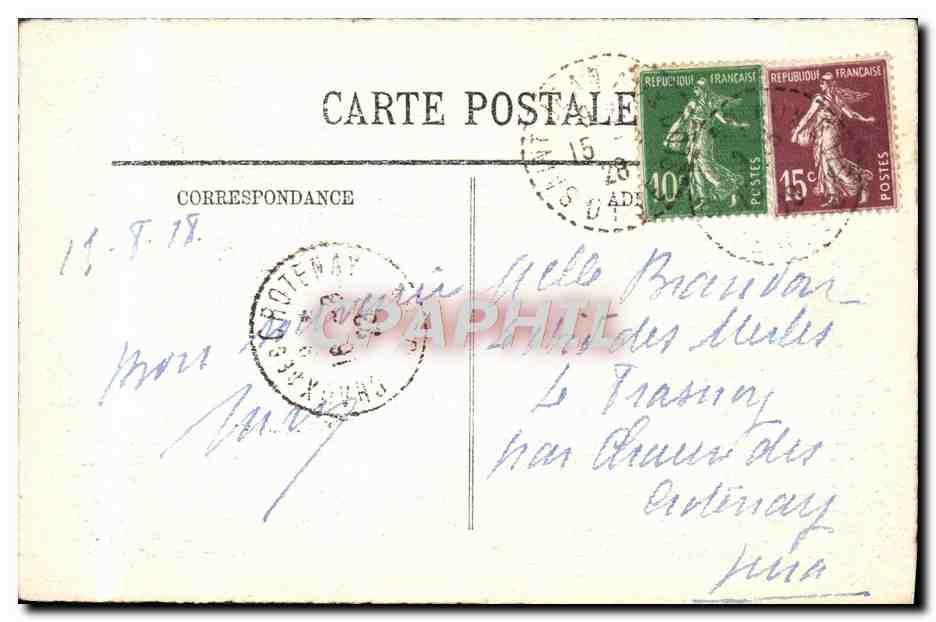 CPA Le Vieux Compiegne Village De Saint Jean en Bois La Foret — Rückseite
