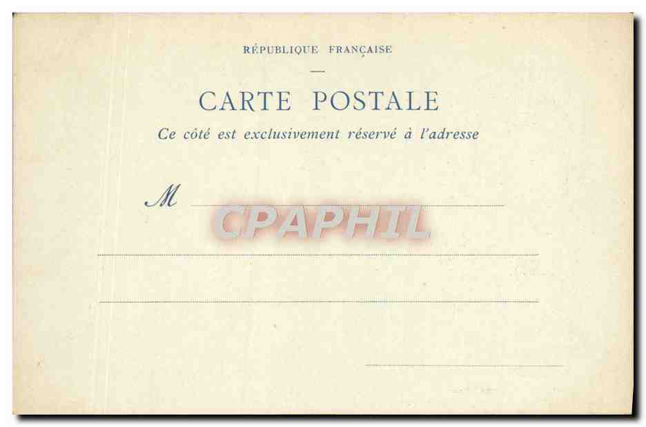CPA Beauvais Vieilles Maisons de la Rue de la Manufacture — Rückseite