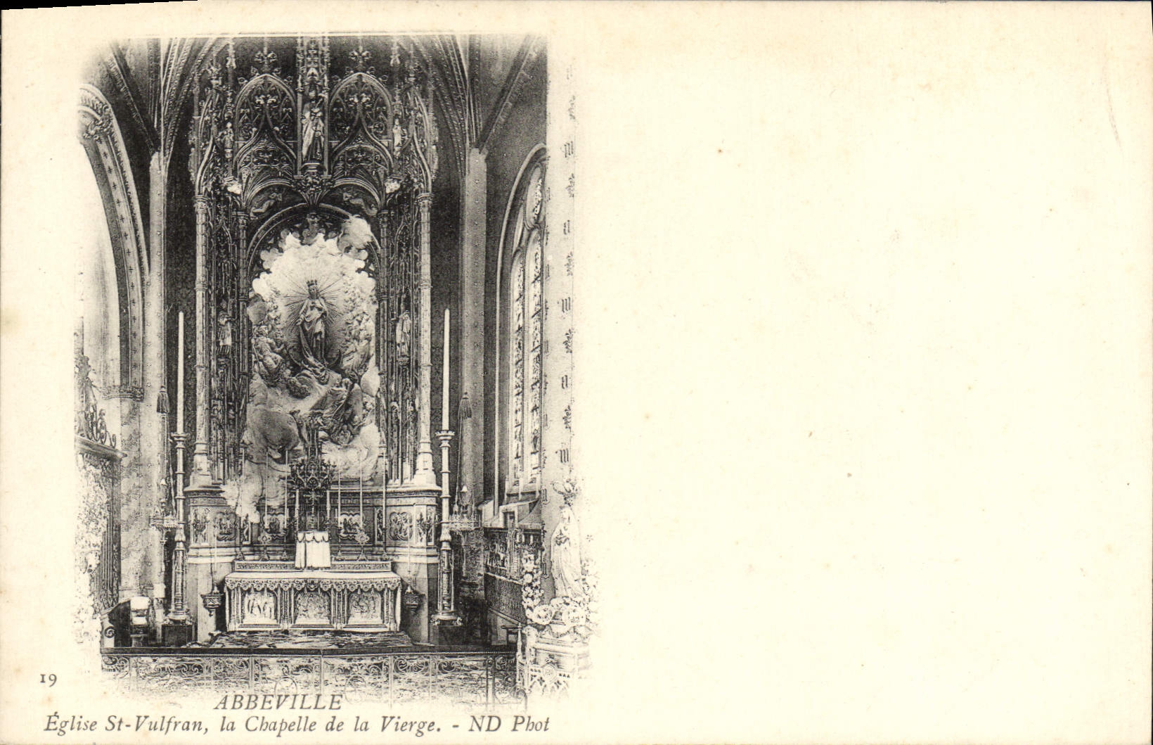CPA Abbeville Eglise St Vulfran La Chapelle de la Vierge
