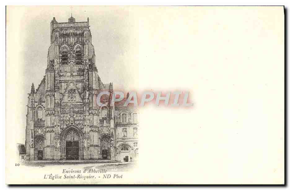 CPA Environs d'Abbeville Eglise Saint Ricquier