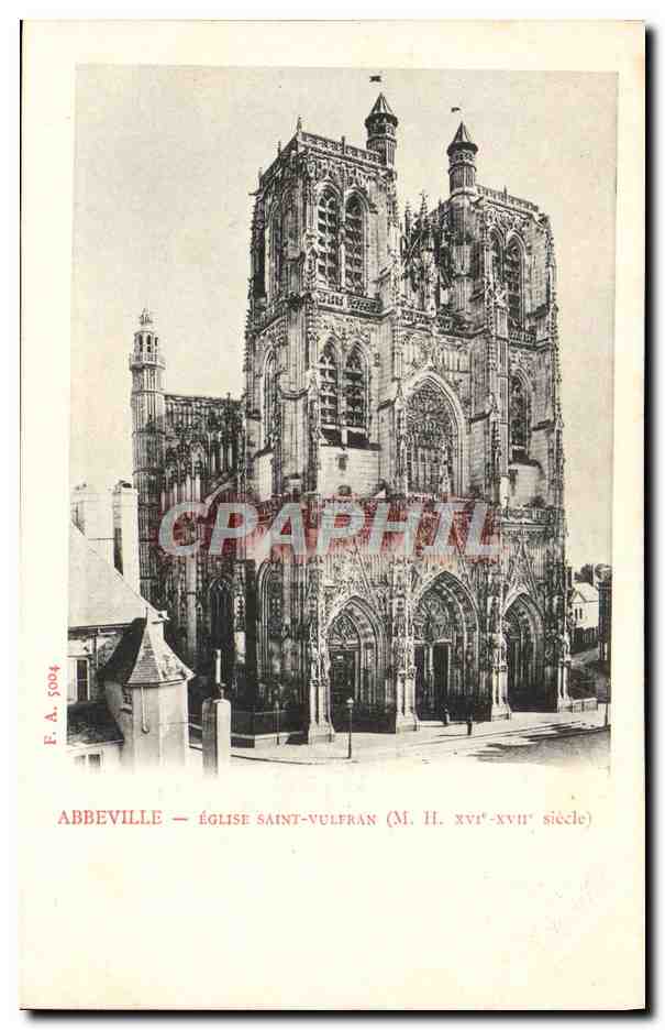 CPA Abbeville Eglise Saint Vuleran