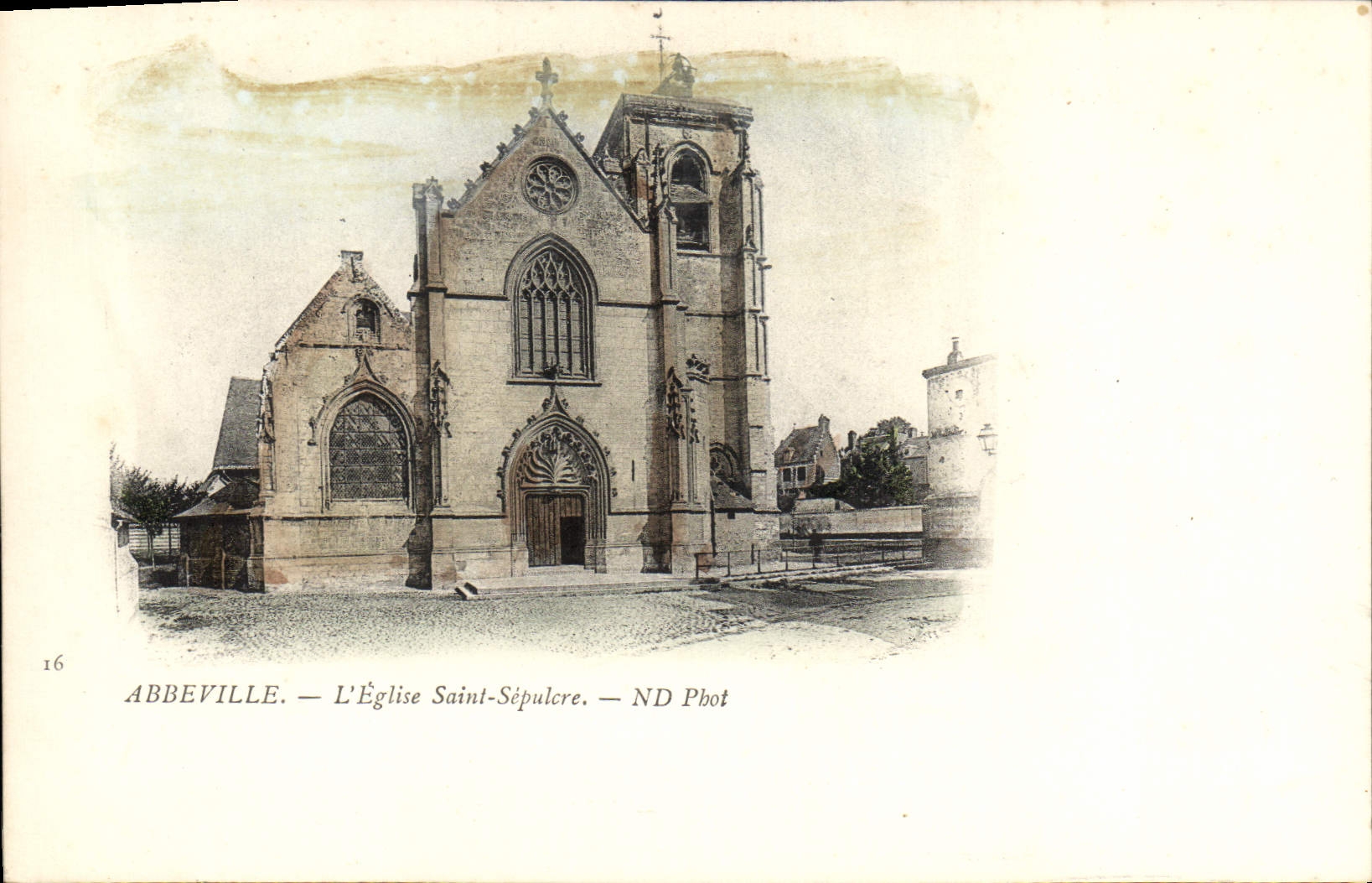 CPA Abbeville L'Eglise Saint Sepulcre