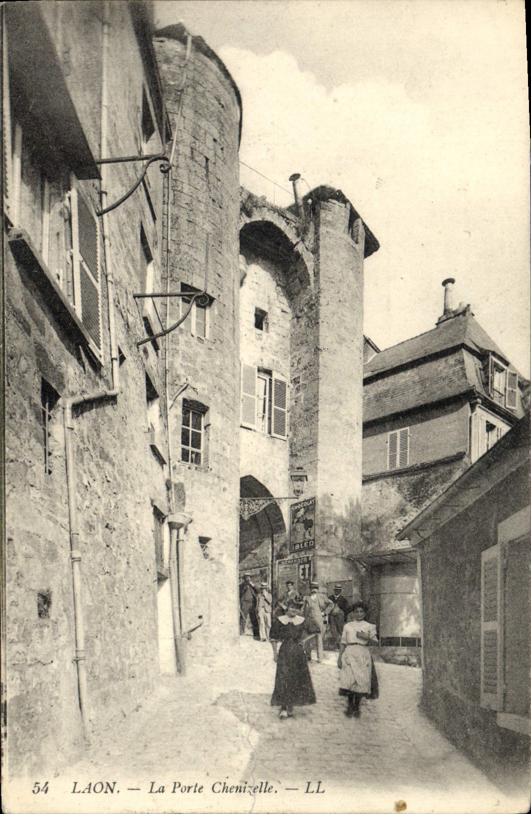 CPA Laon La Porte Chenizelle