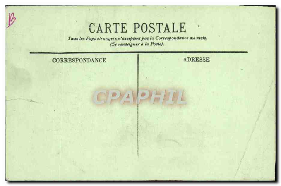 CPA Laon La Porte Chenizelle — Back