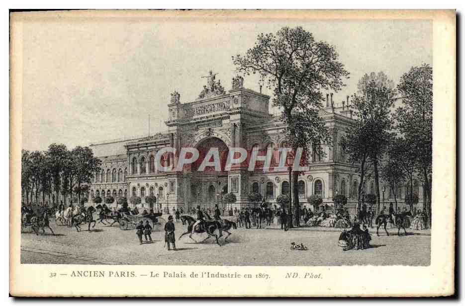 CPA Ancien Paris Le Palais de l'Industrie en 107