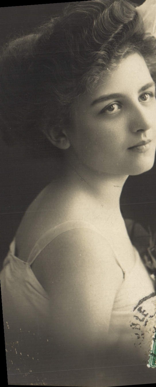 Portrait d'une jeune femme — éditeur inconnu, n° de série non lisible