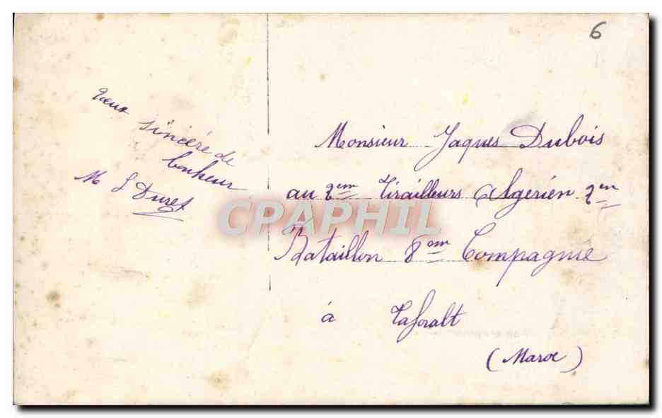 CPA Fantaisie Femme — Rückseite