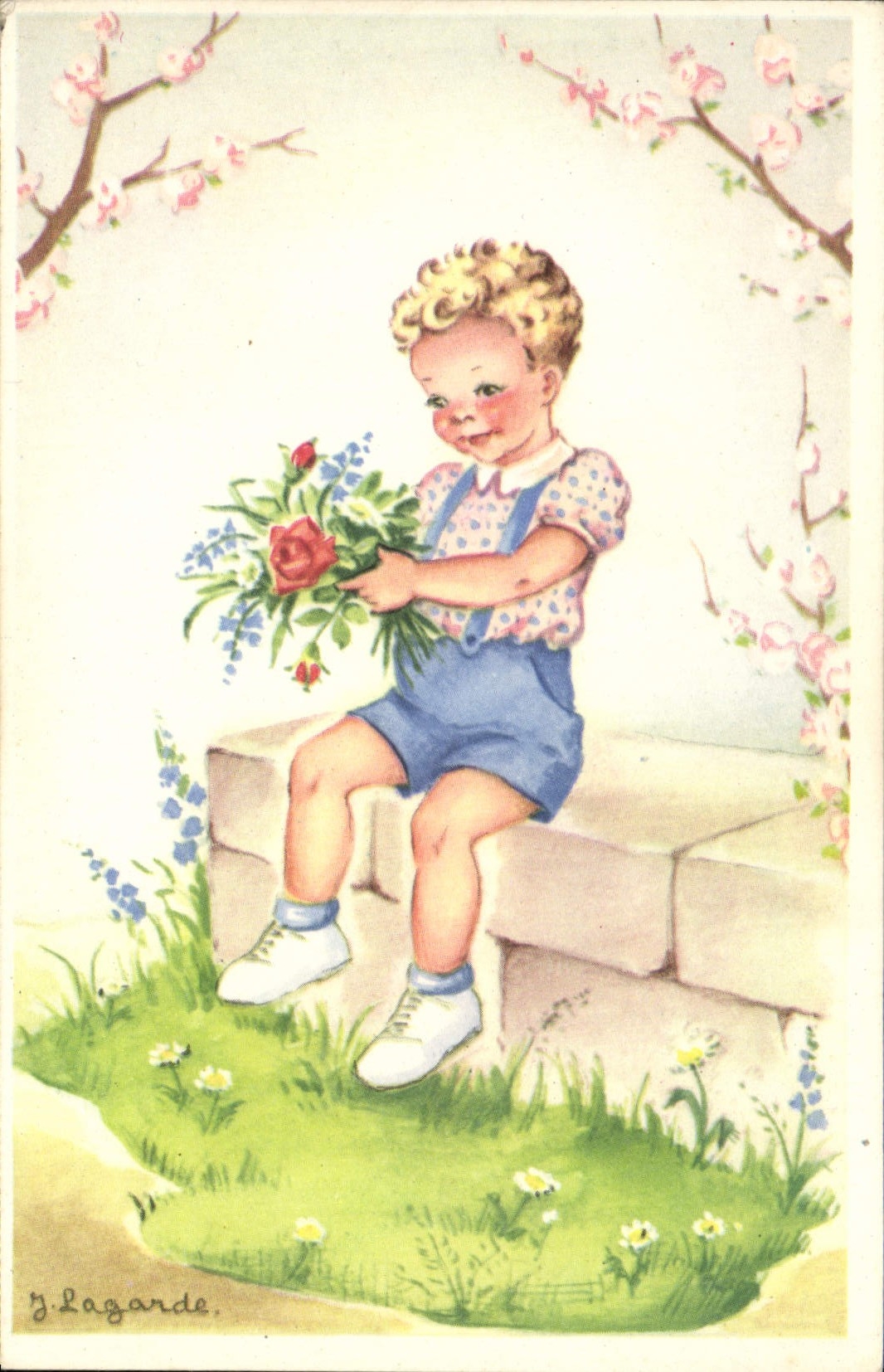 CPA Fantaisie Enfant Lagarde