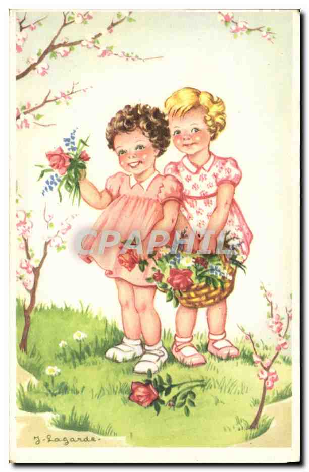 CPA Fantaisie Enfants Lagarde
