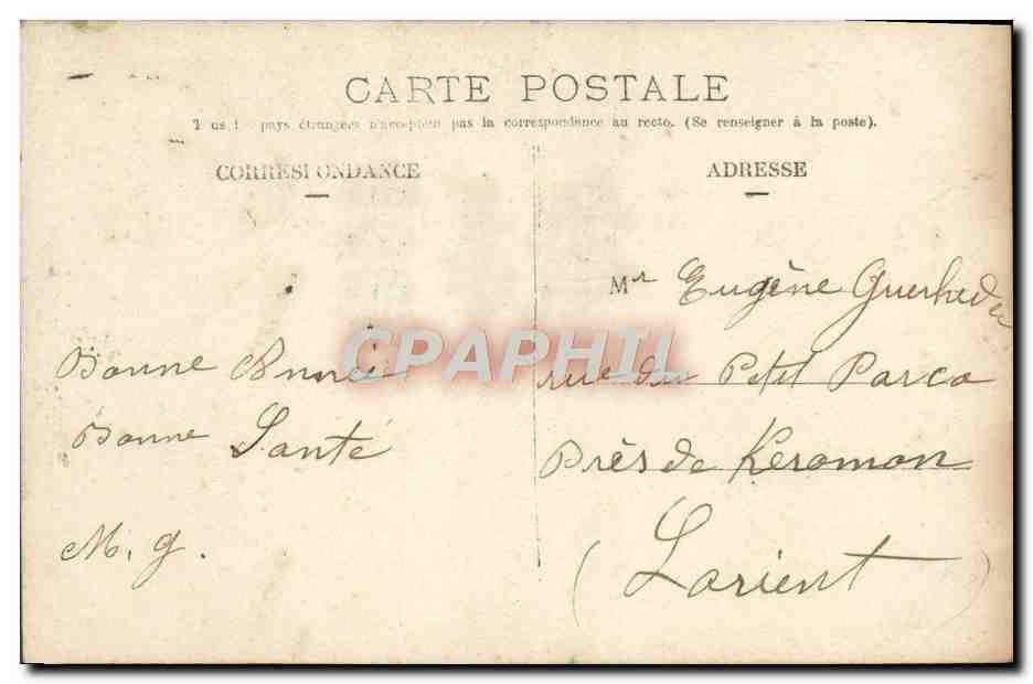 CPA Fantaisie Enfant — Verso