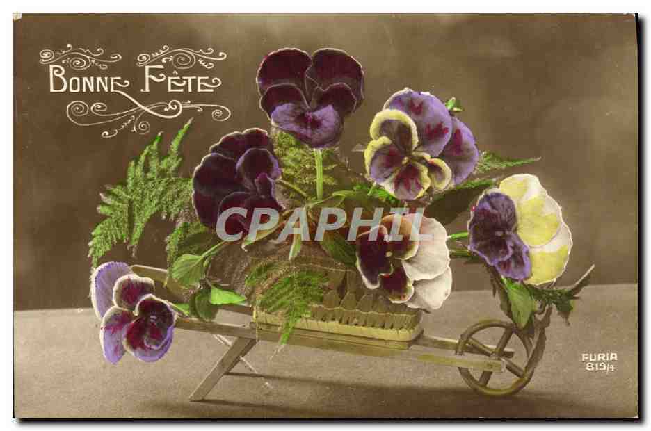 CPA Fantaisie Fleurs 