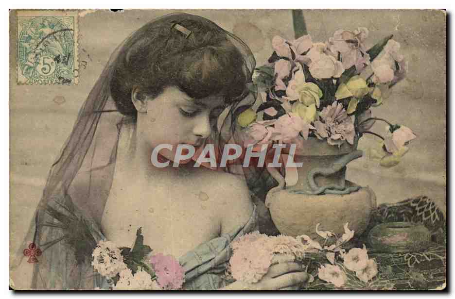 CPA Fantaisie Femme