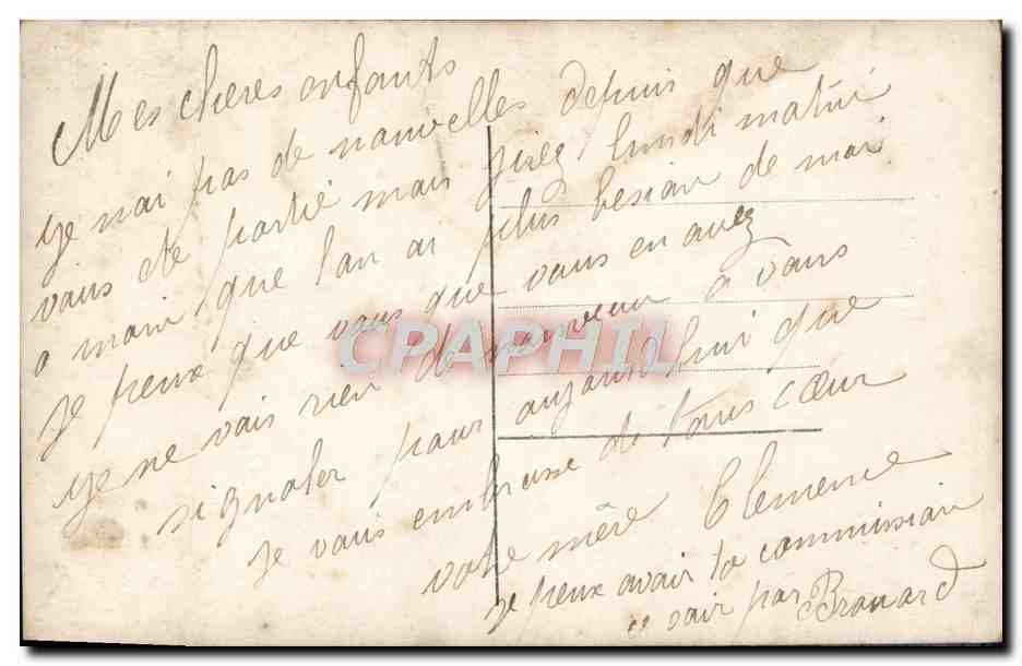 CPA Fantaisie Femme — Verso