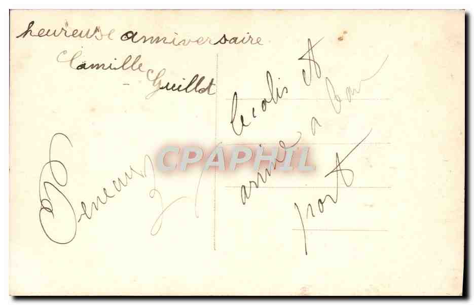 CPA Fantaisie Femme — Rückseite