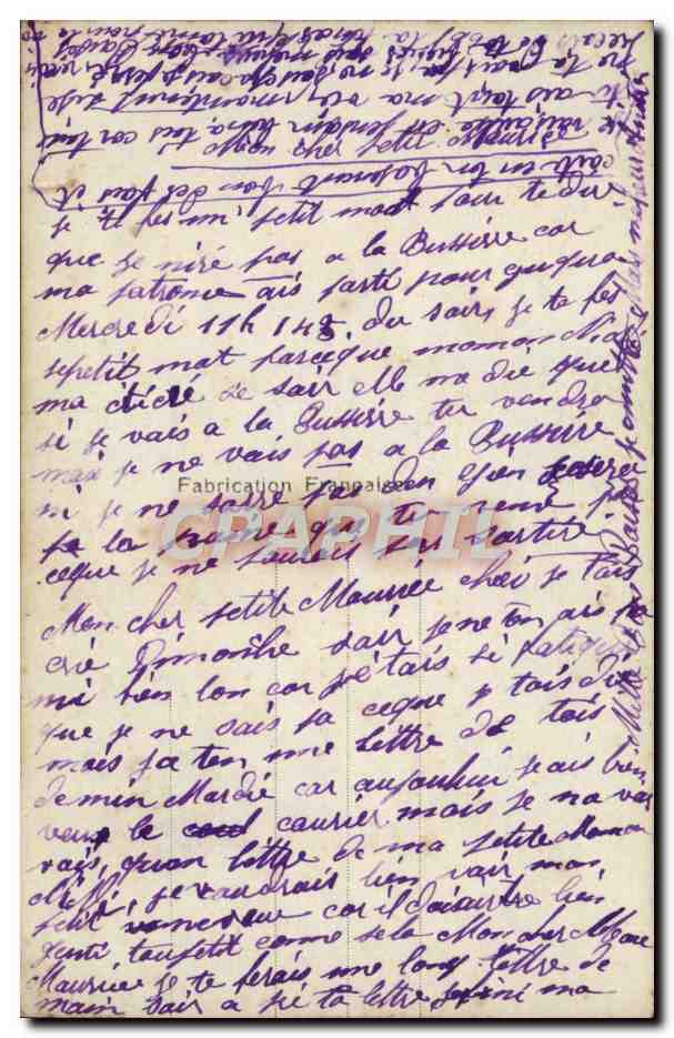 CPA Fantaisie Femme  — Rückseite