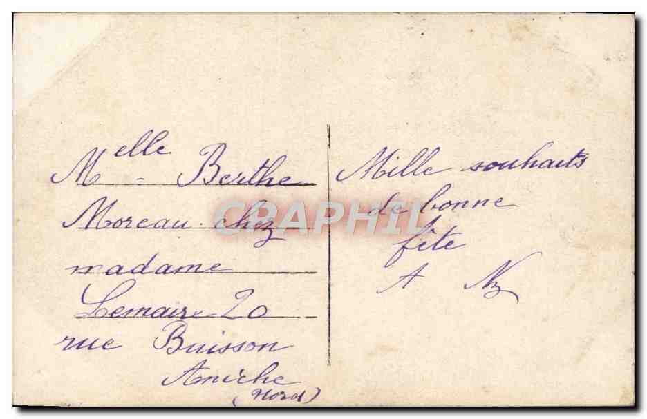 CPA Fantaisie Femme  — Verso