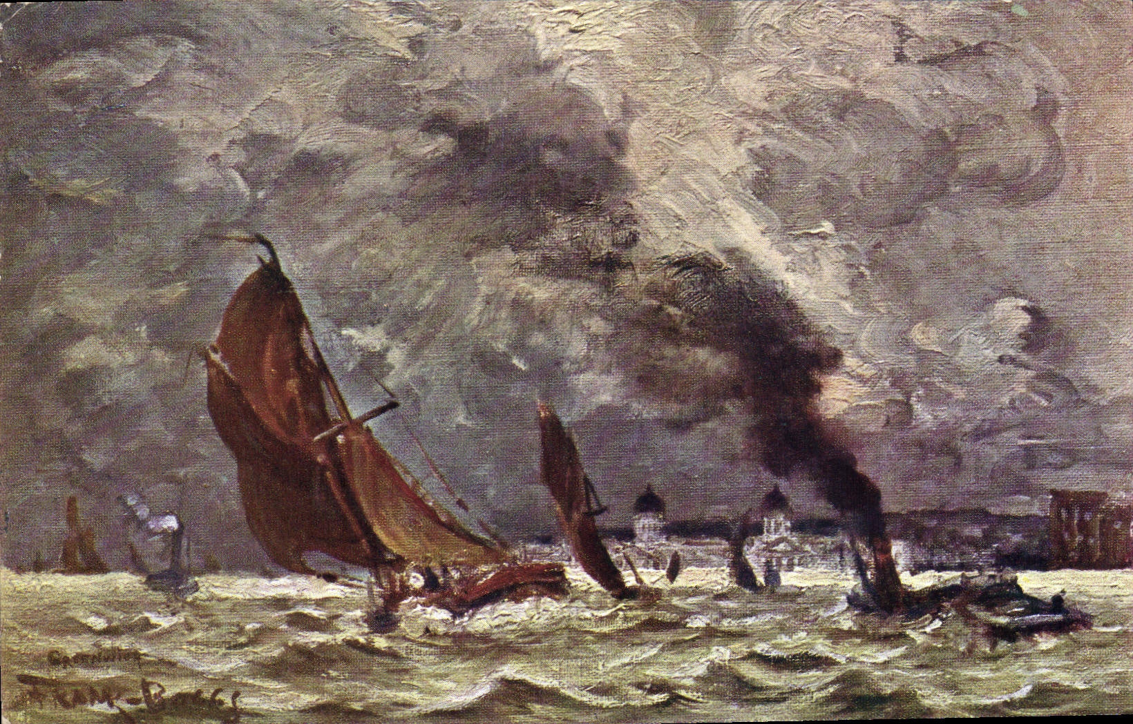 CPA Fantaisie Marine Bateaux
